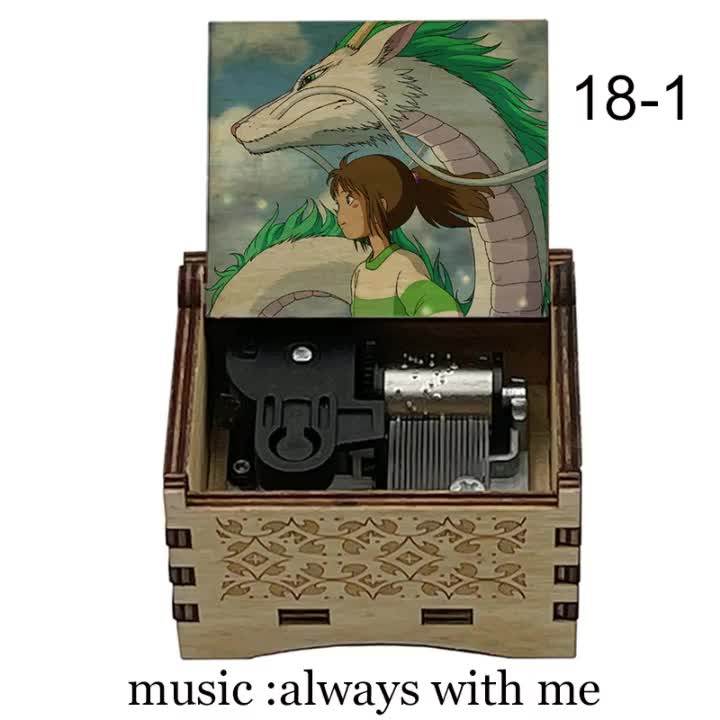 Light Weight Music Box Laser Engraved Spirited Away