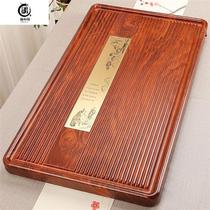 Jingyuxuan rosewood tea tray solid wood tea table modern simple tea set home living room tea sea drainage