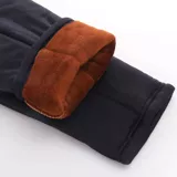 Эластичные флисовые удерживающие тепло зимние штаны, высокая талия, увеличенная толщина