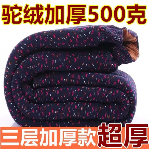 Бархатные флисовые удерживающие тепло зимние штаны подходит для мужчин и женщин, для среднего возраста, высокая талия, увеличенная толщина, свободный крой