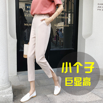 150 suit pants womens autumn new eight small men womens 145 slim high pipe pants high waist straight pants