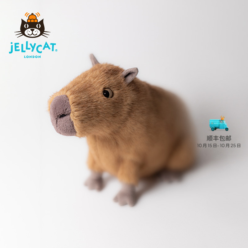 British Jellycat Clyde Capybara Capibara Plush Toy Doll Birthday Gift British Jellycat Clyde Capybara Capibara Plush Toy Doll Birthday Gift