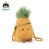 Британский желе lelycat искренне милые дети Развлеченные ананасовые сеть красная мезополосная плюшевая сумка для мессенджера