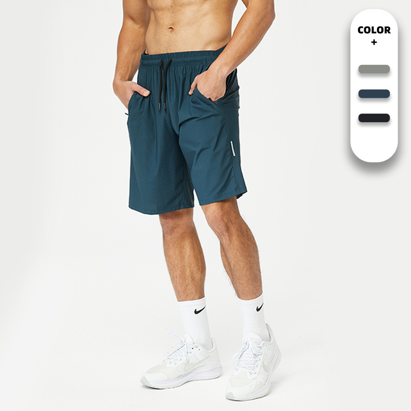 Lulu-Style Woven Plaid Sports Shorts for Men, Suitable for Fitness, Basketball, American-Style Running, Quick-Dry, Breathable, Summer Five-Point Shorts