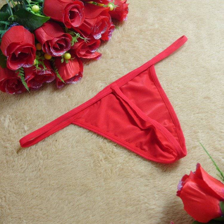 Sexy dễ thương đơn giản eo thấp phía trước lồi thong nhỏ nhỏ vành đai mỏng đồ lót nam T quần - G-string quần lót nam cotton