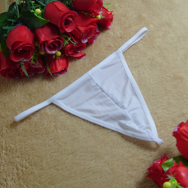 Sexy dễ thương đơn giản eo thấp phía trước lồi thong nhỏ nhỏ vành đai mỏng đồ lót nam T quần - G-string quần lót nam cotton