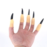 Хэллоуин украшения костюм реквизит зубы зомби ведьма накладные наборы ногтей смерть ведьма вампир взрослые и дети