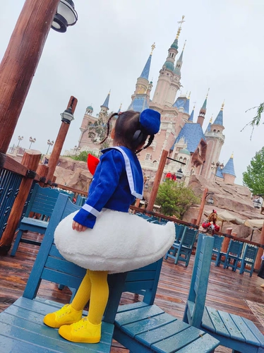 Дисней, детский мультяшный костюм, Дональд Дак, косплей