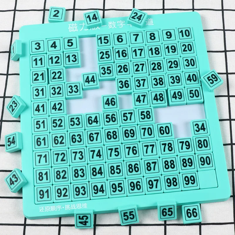 Пазл Sliding Fifteen, головоломка, цифровая магнитная интеллектуальная логическая умная игрушка для обучения математике студентам, Huarun