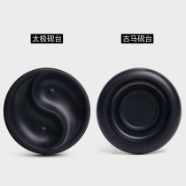 Ancient tripod plastic ink-stone multifunction ink box plastic water disc with ink disc for elementary school students beginners students use Wenfang Four-treasure Brush Ink Cartridges Pen with Calligraphy Ink and saucepan ink