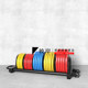 Movable Barbell Cart, Olympic Bar Storage Rack, Barbell Plate Storage Rack, Dumbbell Plate Storage Rack, Dumbbell Plate Trailer