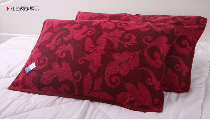 Gối bông vàng Hai gói Jacquard Trang chủ Lá trừu tượng Jacquard vỏ gối nằm