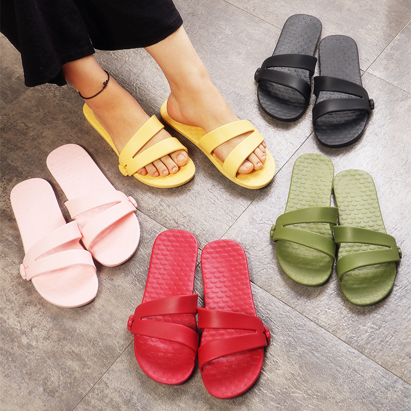 Foldable slippers travel portable ultra light non-slip travel men and women travel bath bath outdoor sandals non-disposable