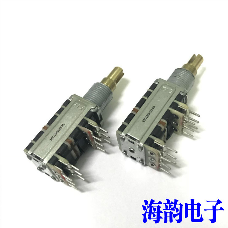 South Korea KIE 12 type 4-link C100K precision rotary potentiometer power amplifier audio multi-channel volume adjustment 12 feet