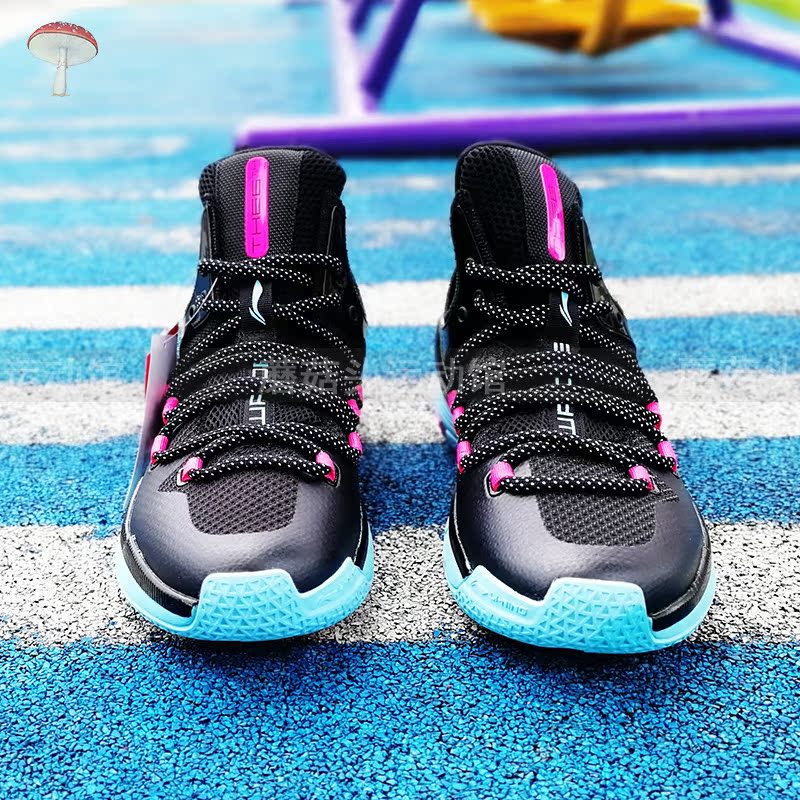 Li Ning Wade Road người thứ sáu thấp để giúp giảm xóc khi mang giày thể thao nam thi đấu bóng rổ chuyên nghiệp ABAP017 - Giày bóng rổ giày the thao nam nike