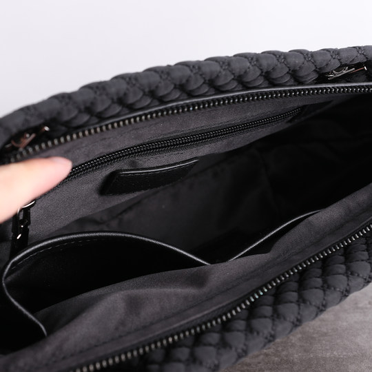 European and American style high-end diamond chain shoulder bag women's handbag handbag nylon cloth fashionable versatile shoulder bag