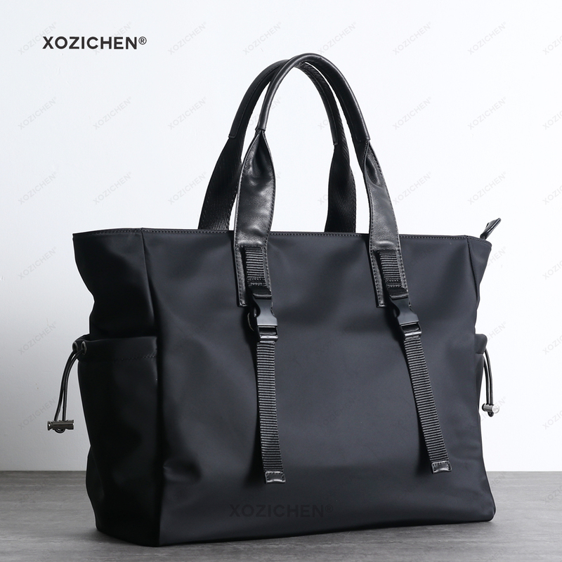 2026 New High-End Men's Large Handbag Waterproof Nylon Oxford Cloth Large Capacity Business Trip Boarding Travel Bag