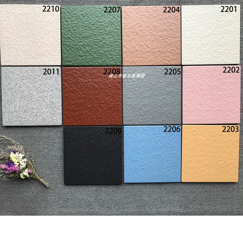Outdoor wide field brick 200200 thickened anti-abrasion pure color floor tile