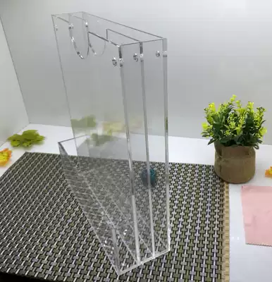 Acrylic A4 multi-grid paper slot File File Information Book single-page box wall-mounted desktop card publicity display