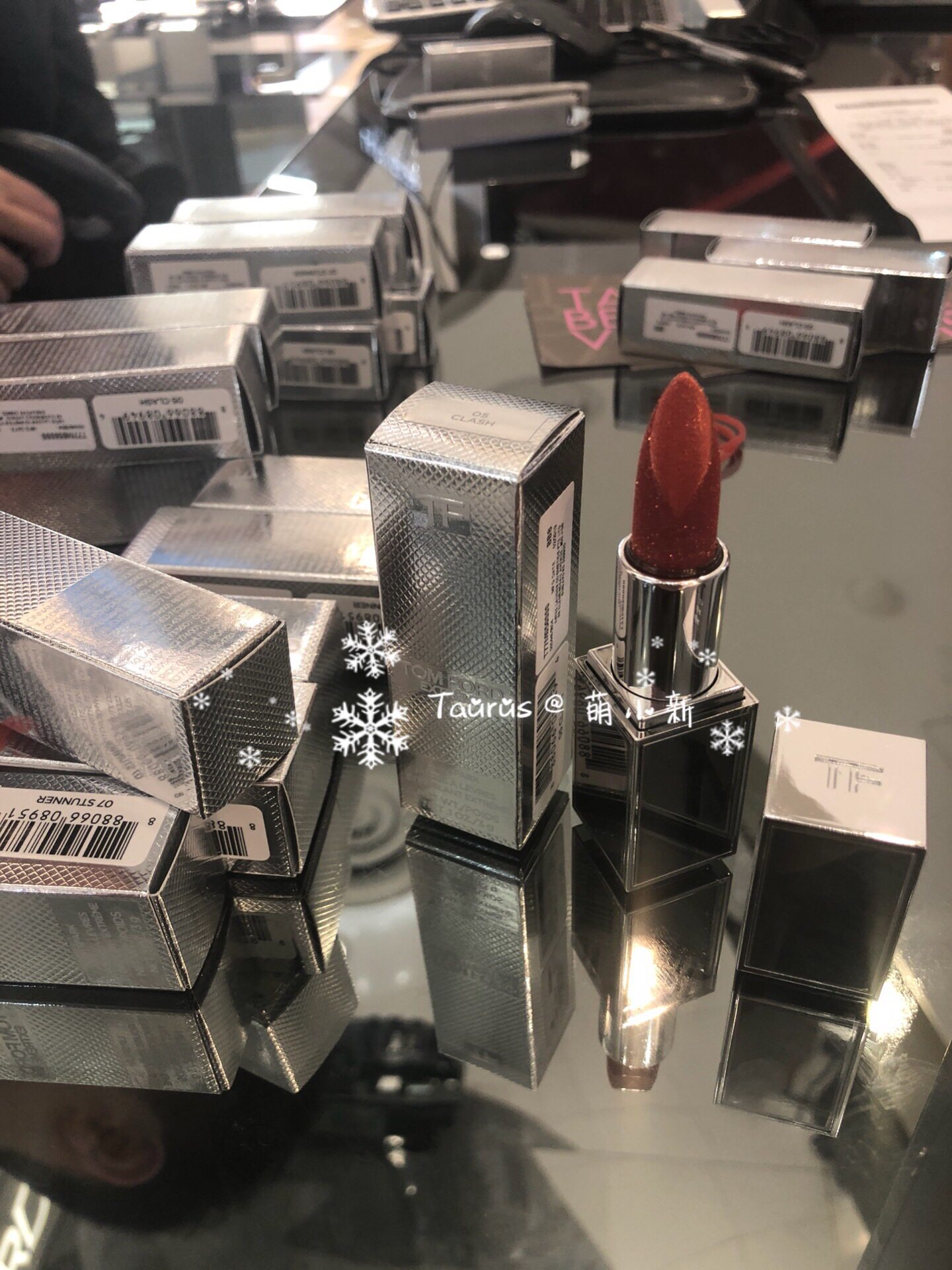 Spot TOM FORD Silver Tube TF Summer Limited Diamond Lipstick 05clash 07stunner 06havoc