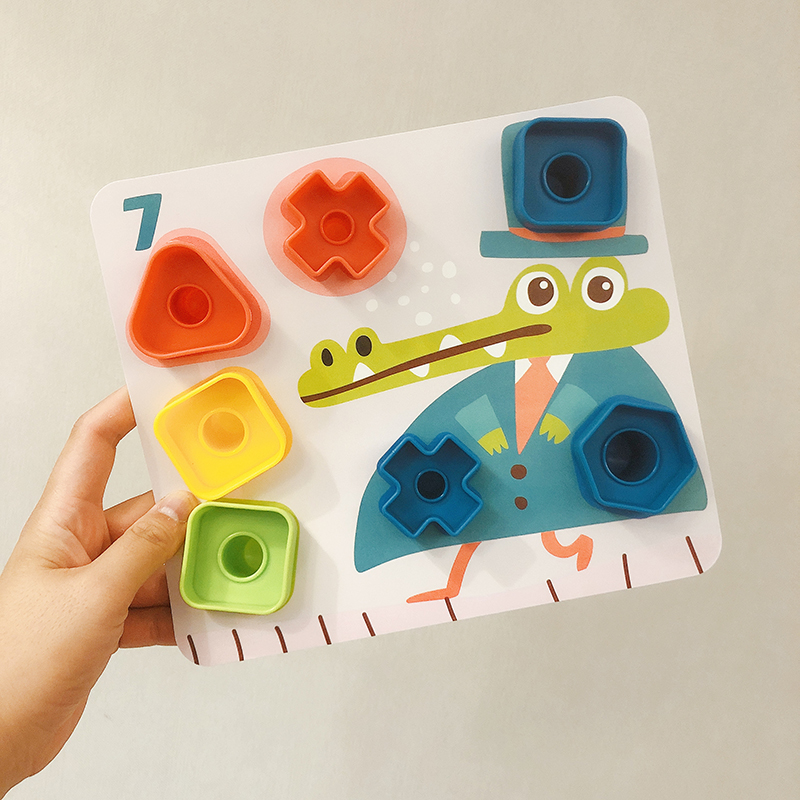 Children shape cognitive nut dismantling screw baby detachable puzzle fine action hands toys 12 kinds