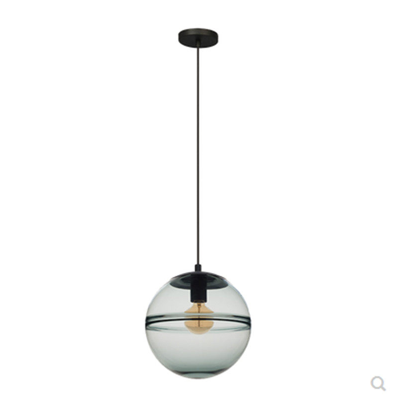Postmodern minimalist living-room dining room bar GLASS ROUND BALL PENDANT LIGHT CREATIVE PERSONALITY NORDIC BEDROOM HEADBOARD LAMP