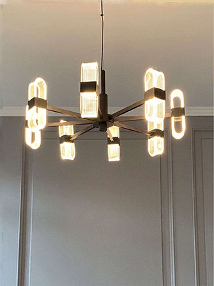 New modern minimalist LED Lamp Nordic Living room Dining Room Dining Room Light Lavish Clothing Online Red Style Bedroom Chandelier