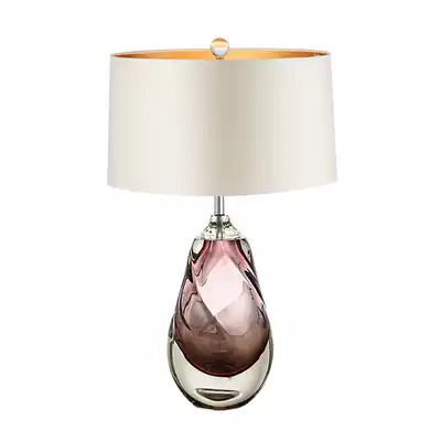 Desk lamp bedroom simple modern American living room model room study fashion creative glaze art decorative table lamp