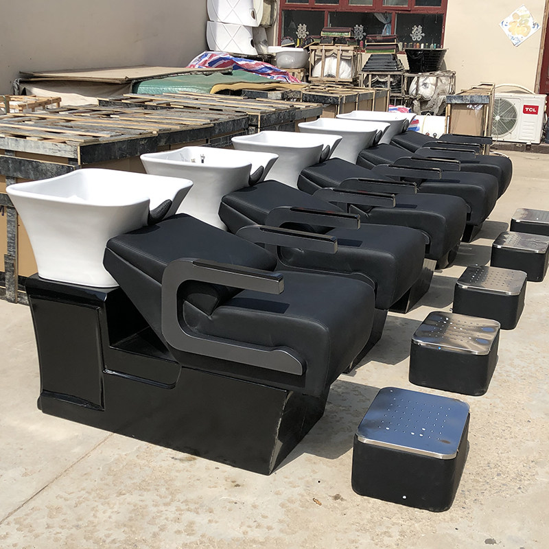 Li Kun shop net red hair salon shampoo bed sitting hair salon flushing bed high-end fashion simple semi-recumbent shampoo bed