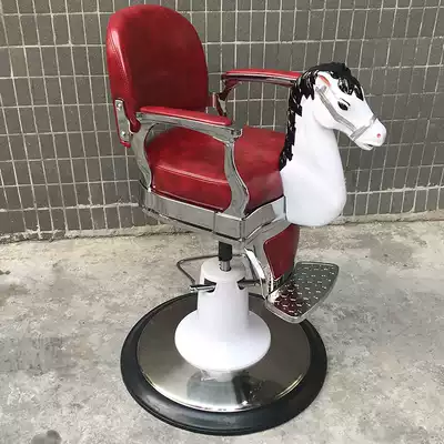 High-end children's hair salon chair Children's hair cutting hot hair salon special chair lift hair salon cartoon zebra chair