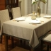 Khăn trải bàn bằng vải lanh hiện đại tối giản Mỹ bàn cà phê vải ăn bàn vải ăn ghế đệm ghế bìa bìa khăn trang trí bàn ăn Khăn trải bàn