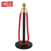 Cast solid concierge pole concierge column one meter line guardrail hotel airport isolation cordon warning tape black gold concierge pole