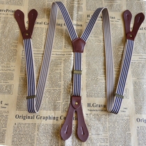  Clothes bib with a rope Universal replacement anti-fall accessories on the suspender belt Shoulder strap British style