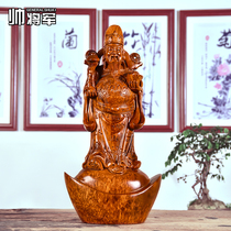 Flowers pear wood carvings Cairou Pendulum Pieces Red Wood Shop Vinity God Buddha Statue living room dedicated to solid wood handicraft