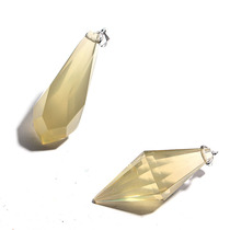 Natural citrine pendant Citrine angel tears Six-pointed star double pointed diamond spirit pendulum pendant for men and women