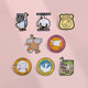 Brooch duck ງາມສ້າງສັນຕົວອັກສອນພາສາອັງກິດສ່ວນບຸກຄົນ badge pin ເຄື່ອງນຸ່ງຫົ່ມ backpack ອຸປະກອນເສີມ pendant medal