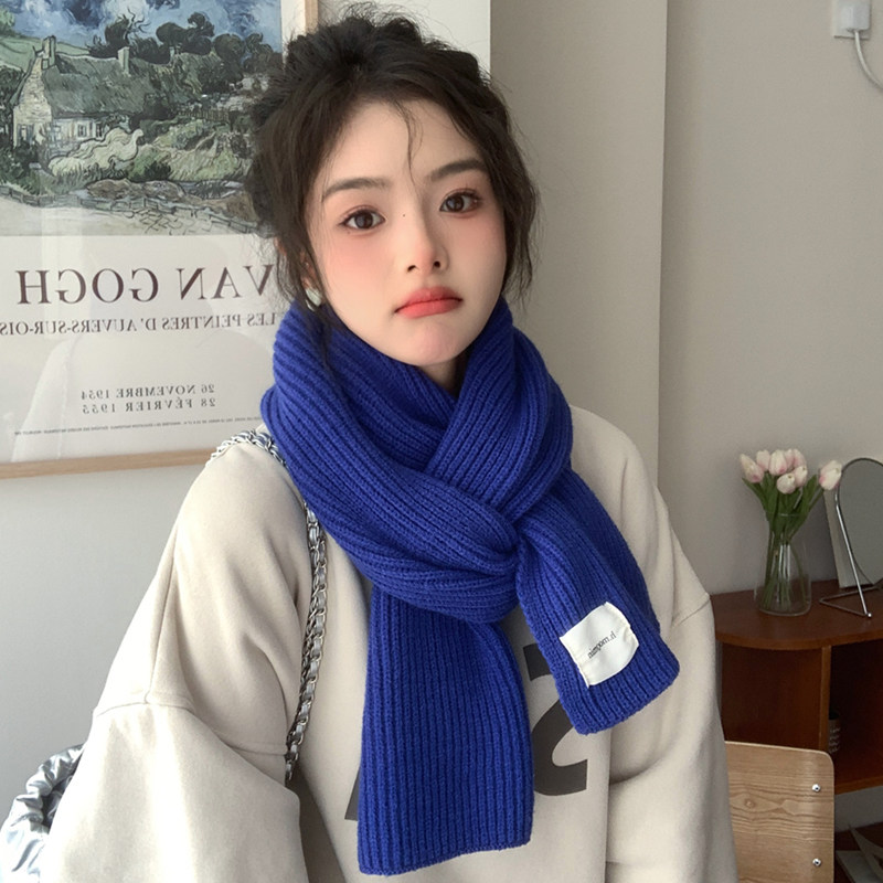 Knitted Scarf for Women, Autumn and Winter 2025 New Korean Style ...