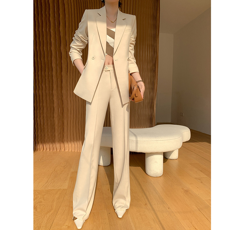 Women's Suit Set for Spring and Autumn, Fashionable, Elegant, Slim-Fit, High-End Design, Casual, Luxury Brand, Professional Formal Attire, Executive Suit