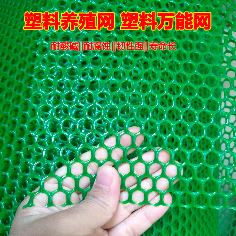 50m green plastic mesh protective mesh plastic mesh mesh sheet thickened flat mesh duck leaking manure chicken cage pad net breeding