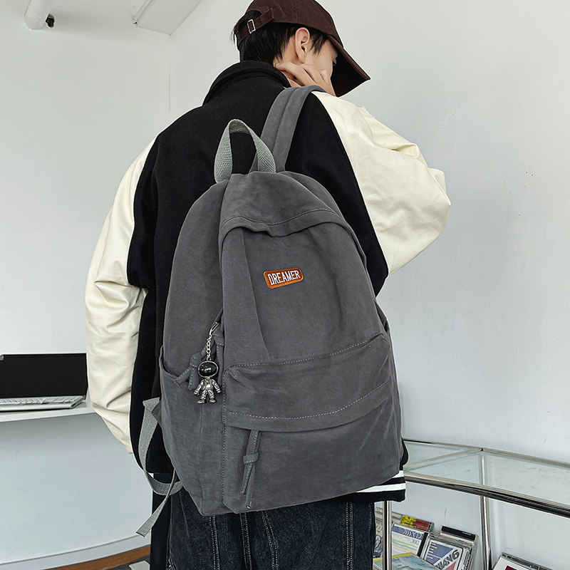 Backpack male college student rucksack ins Japan simple large-capacity travel bag high school junior high school school bag