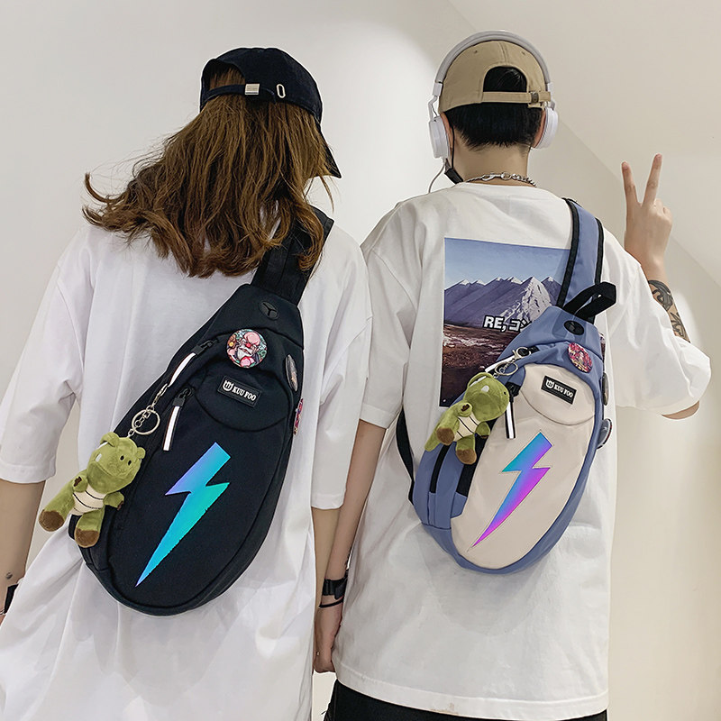 Men's chest bag ins trend street tooling messenger bag fashion tide brand shoulder bag single shoulder small backpack chest bag