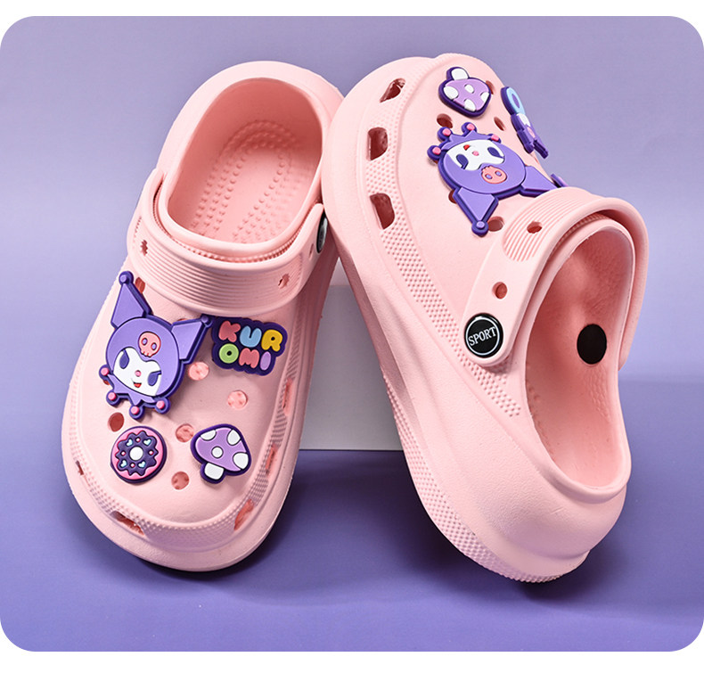 Girls' Croc Shoes Children's Slippers Summer New Style Girls' Indoor Princess Non-Slip Baby Soft Sole Kids' Sandals — 7