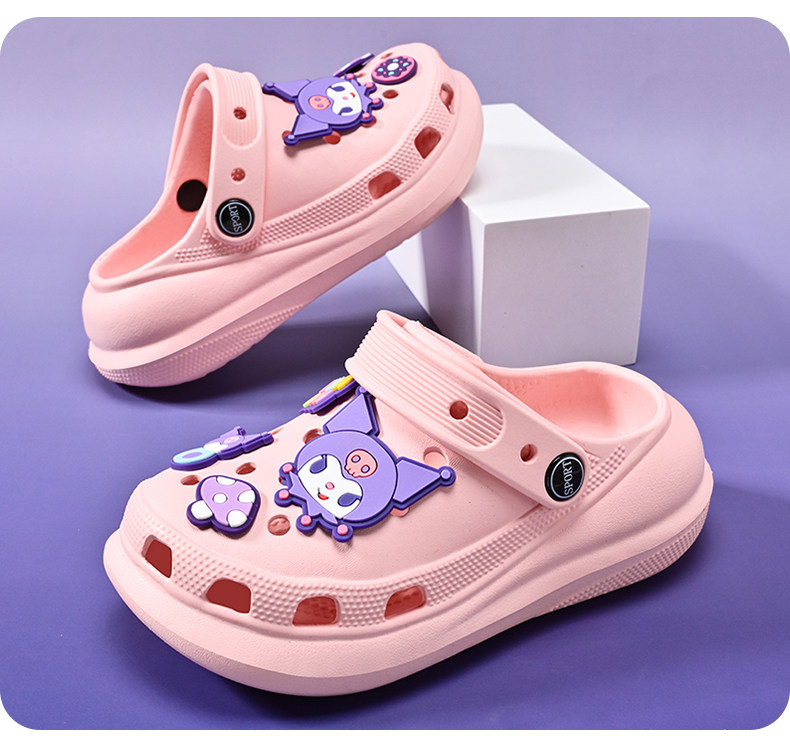 Girls' Croc Shoes Children's Slippers Summer New Style Girls' Indoor Princess Non-Slip Baby Soft Sole Kids' Sandals — 8