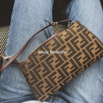 (Anti)Japan Vintage bag FF Middle-aged bag Baguette bag Net red same underarm bag mahjong bag shoulder