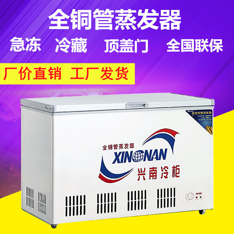 Hing South Card Copper Pipe Horizontal Ice Cabinet Commercial Freezer Emergency Freeze Coping Door Fridge BDBG-193 243283313