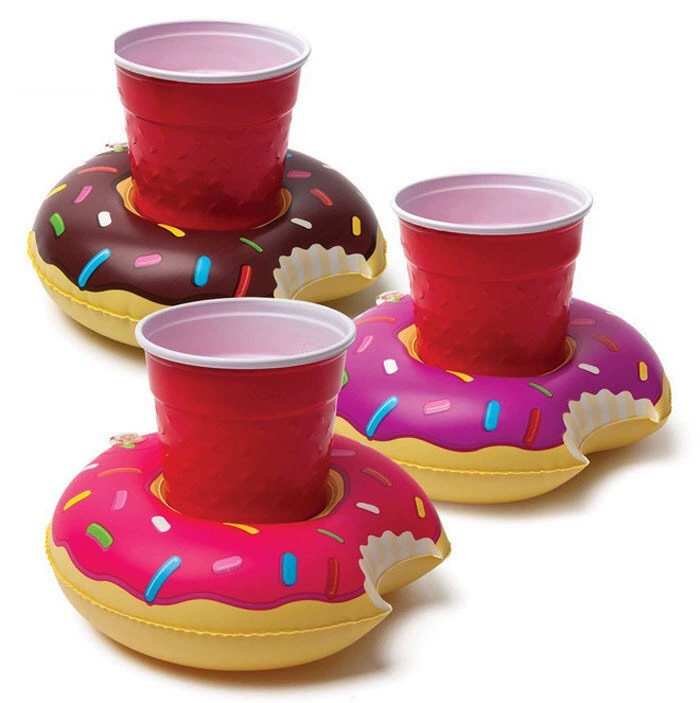 Flamingo Water Cola Cup Chủ Uống Cup Chủ Đồ chơi nước bơm hơi Vòng bơi - Cao su nổi