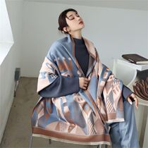 Big shawl cloak high-end exotic Japanese Northwest tourism desert Photo female autumn Tibetan winter warm long