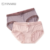 3 panties women modal summer thin cotton crotch soft non-sense waist streak sexy lace breifs