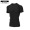 plain black short-sleeved