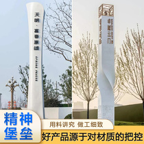 Spiritual Fortress Guide Cards Customised Outdoor Scenic Area Guide Cards Village Cards Standing Park Luminous guide Billboard Billboard
